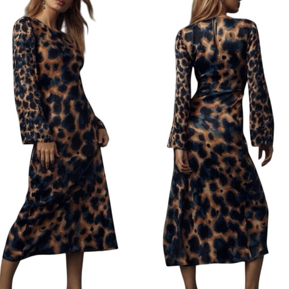 ANTHROPOLOGIE / CONDITIONS APPLY Long-Sleeve Slip Dress Size 3X MSRP $224 SOO